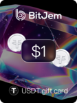 BitJem Crypto Gift Card USDT 1 USD - BitJem Cheie BitJem Key GLOBAL