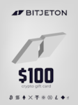 BitJeton Crypto Gift Card 100 USD BitJeton Key GLOBAL