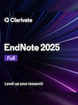 EndNote 2025 (PC, Mac) (1 User, Lifetime)  - EndNote Key - GLOBAL EndNote Key GLOBAL