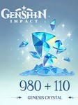 Genshin Impact - 980 + 110 Genesis Crystals GalaxyLink Chiave GLOBALE