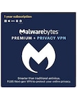 Malwarebytes + Privacy VPN (PC) 2 Devices, 1 Year  - Malwarebytes Anti Malware Key - GLOBAL Malwarebytes Anti Malware Key GLOBAL