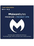 Malwarebytes + Privacy VPN (PC) 2 Dispositivos, 1 año  - Malwarebytes Anti Malware Clave - GLOBAL Malwarebytes Anti Malware Key GLOBAL