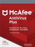 McAfee AntiVirus Plus 1 Device 1 Device, 1 rok (PC, Android, Mac, iOS) - McAfee Klucz - GLOBALNY Key GLOBAL