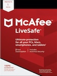 McAfee Livesafe 1 Apparaat 3 jaar - Sleutel - GLOBAL Key GLOBAL