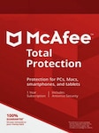 McAfee Total Protection - Multidevice 3 Dispositivos 1 año McAfee Clave GLOBAL