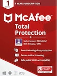 McAfee Total Protection Plus VPN 1 Device 1 Year - McAfee Key - GLOBAL McAfee Key GLOBAL
