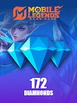 Mobile Legends: Bang Bang 172 Diamonds (156 Diamonds + 16 Bonus) - GLOBAL Direct Top-up GLOBAL