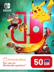 Nintendo eShop Card 50 EUR - Nintendo eShop Clave - EUROPA Nintendo eShop Key EUROPE