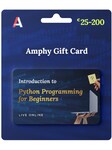 Python Online Classes Gift Card 25 EUR - Amphy Sleutel Amphy Key