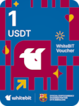 WhiteBIT Voucher | FC Barcelona Edition 1 USDT WhiteBIT Key GLOBAL