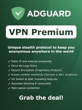 AdGuard VPN 10 urządzeń 3 lata AdGuard Klucz GLOBALNY