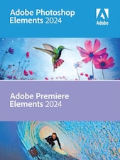 Adobe Photoshop Elements & Premiere Elements 2024 - PC 1 Appareil À vie Adobe Clé GLOBAL