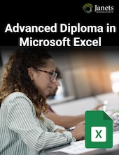 Advanced Diploma in Microsoft Excel Janets Key GLOBAL