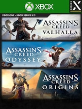 Assassin's Creed Bundle: Assassin's Creed Valhalla, Assassin's Creed Odyssey, and Assassin's Creed Origins Xbox Series X/S Xbox Live Key UNITED STATES