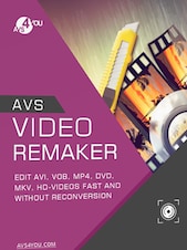 AVS Video ReMaker - PC 1 eszköz 1 év Avs4you Kulcs GLOBÁLIS