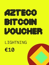 Azteco Bitcoin (Crypto) Lightning Voucher 10 EUR Azteco Key GLOBAL