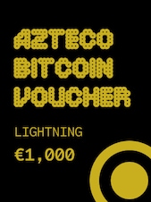 Azteco Bitcoin (Crypto) Lightning Voucher 1000 EUR Azteco Chiave GLOBALE