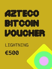 Azteco Bitcoin (Crypto) Lightning Voucher 500 EUR Azteco Key GLOBAL