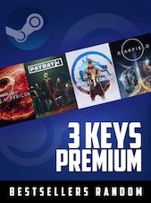 Bestsellers Random Premium 3 Keys PC Steam Clave GLOBAL
