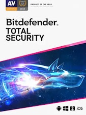 Bitdefender Total Security - PC, Android, Mac, iOS 1 Device 1 Year Bitdefender Key INTERNATIONAL
