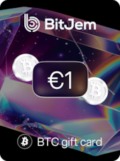 BitJem Crypto Gift Card Bitcoin 1 EUR BitJem Clé GLOBAL