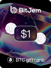 BitJem Crypto Gift Card Bitcoin 1 USD BitJem Key GLOBAL