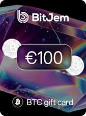 BitJem Crypto Gift Card Bitcoin 100 EUR BitJem Schlüssel GLOBAL