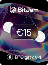 BitJem Crypto Gift Card Bitcoin 15 EUR BitJem Key GLOBAL