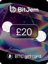 BitJem Crypto Gift Card Bitcoin 20 GBP BitJem Sleutel GLOBAL