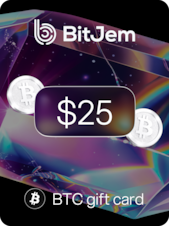 BitJem Crypto Gift Card Bitcoin 25 USD BitJem Klucz GLOBALNY