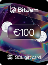BitJem Crypto Gift Card SOL 100 EUR BitJem Clave GLOBAL