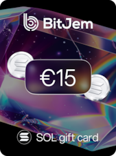 BitJem Crypto Gift Card SOL 15 EUR BitJem Klucz GLOBALNY