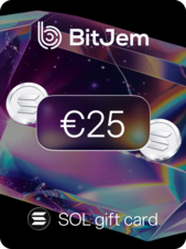 BitJem Crypto Gift Card SOL 25 EUR BitJem Klucz GLOBALNY