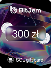 BitJem Crypto Gift Card SOL 300 PLN BitJem Klíč GLOBÁLNÍ