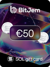 BitJem Crypto Gift Card SOL 50 EUR BitJem Sleutel GLOBAL