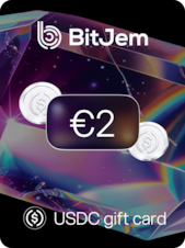 BitJem Crypto Gift Card USDC 2 EUR BitJem Sleutel GLOBAL