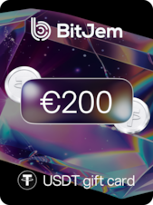 BitJem Crypto Gift Card USDT 200 EUR BitJem Clé GLOBAL