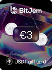 BitJem Crypto Gift Card USDT 3 EUR BitJem Klucz GLOBALNY