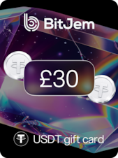 BitJem Crypto Gift Card USDT 30 GBP BitJem Key GLOBAL