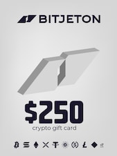 BitJeton Crypto Gift Card 250 USD BitJeton Clé GLOBAL