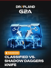 Counter Strike 2 RANDOM CLASSIFIED VS. SHADOW DAGGERS KNIFE SKIN PC BY DROPLAND.NET Key GLOBAL