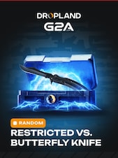 Counter Strike 2 RANDOM RESTRICTED VS. BUTTERFLY KNIFE SKIN PC BY DROPLAND.NET Schlüssel GLOBAL