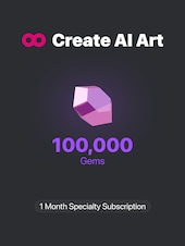 CreatePorn.com Speciality Subscription 100k Gems/Mo 1 Month Key CreatePorn GLOBAL