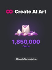 CreatePorn.com Subscription 1850k Gems/Mo 1 Month Key CreatePorn GLOBAL
