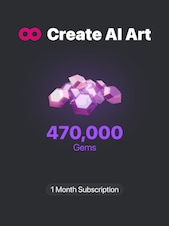 CreatePorn.com Subscription 470k Gems/Mo 1 lună Cheie CreatePorn GLOBAL