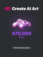 CreatePorn.com Subscription 470k Gems/Mo 1 Maand Sleutel CreatePorn GLOBAL