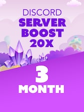 Discord Server Boost 20x 3 mois Discord Boost Clé GLOBAL