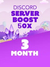 Discord Server Boost 50x 3 mois Discord Boost Lien d'activation GLOBAL