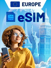 eSIM 3 GB 30 dagen EUROPE Android, iOS eSIM