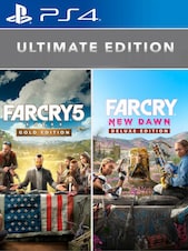 FAR CRY 5 GOLD EDITION + FAR CRY NEW DAWN DELUXE EDITION BUNDLE PS4 PSN Konto GLOBAL